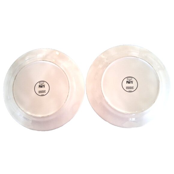 2 Pier 1 Grumpy Christmas Cat Santa with Hat Salad Plate 9” Ironstone - Picture 7 of 7